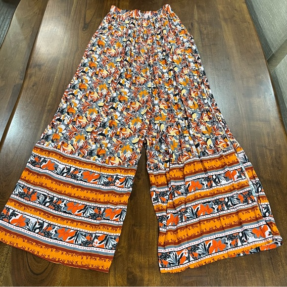 Maaji Compass Cay Floral Wide Leg Palazzo Pants Size Medium - Picture 3 of 8